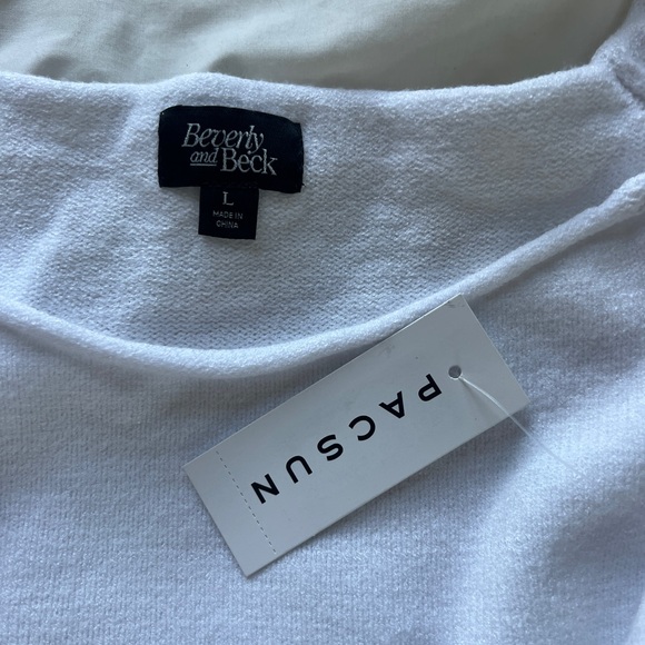 PacSun Wide Neck Flare Sleeves Sweater - Picture 4 of 5